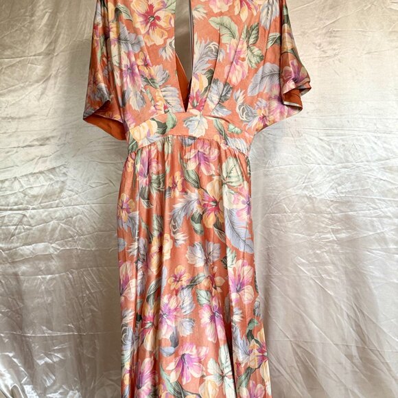 Showpo Women’s | Sophia Maxi Dress Multi Floral | Size 10 - Picture 4 of 5